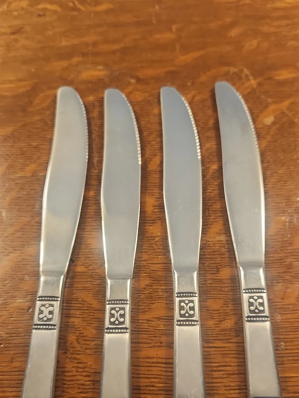 Vintage Towle SSC Stainless Flatware - Replacement Dinner Knives (Set of 4)